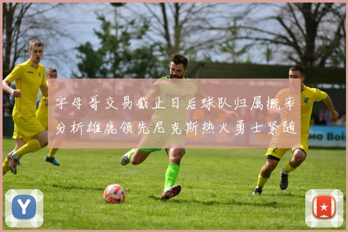 字母哥交易截止日后球队归属概率分析雄鹿领先尼克斯热火勇士紧随其后